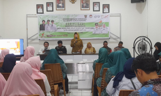 Sosialisasi Pendidikan Pemilih Pada Pemilihan Umum Serentak Tahun 2024 Di Kelurahan karang Asam Ulu